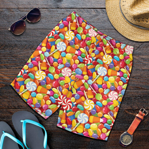 Colorful Candy Pattern Print Men's Shorts