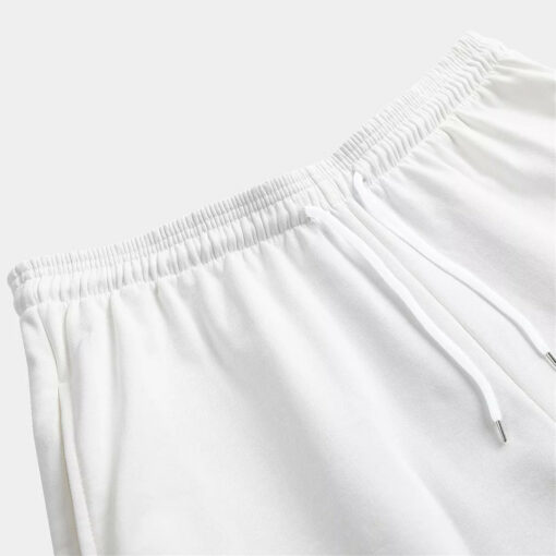 Zigzag Peony And Rose Pattern Print Cotton Shorts