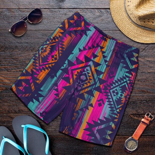 Native Tribal Aztec Pattern Print Men's Shorts