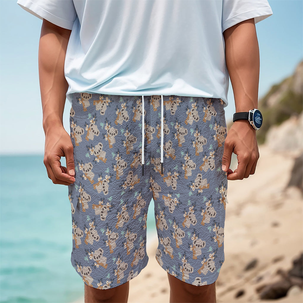 Baby Koala Pattern Print Men's Cargo Shorts Baby Koala Pattern Print Men's Cargo Shorts