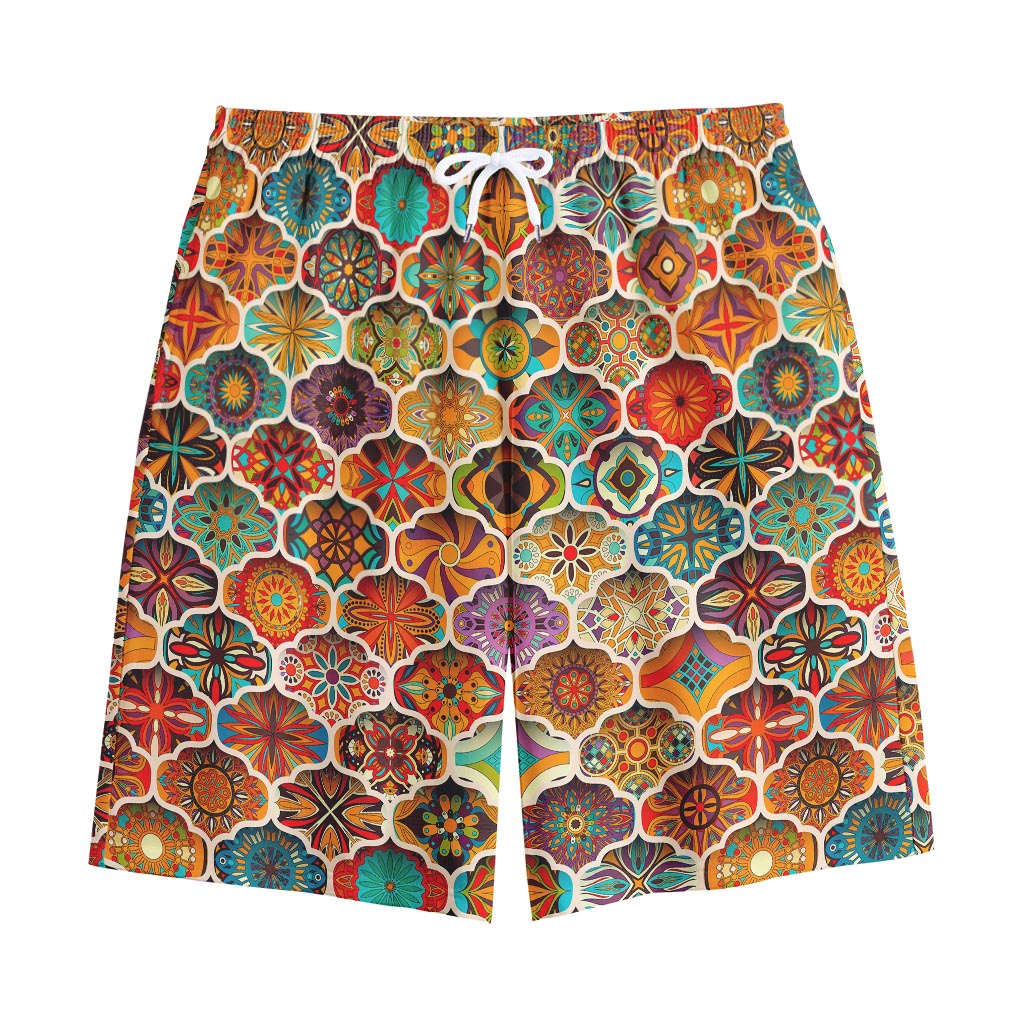 Ethnic Mandala Bohemian Pattern Print Cotton Shorts Ethnic Mandala Bohemian Pattern Print Cotton Shorts