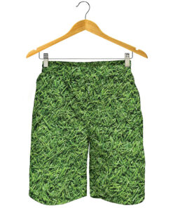 Golf Course Grass Print Men's Shorts