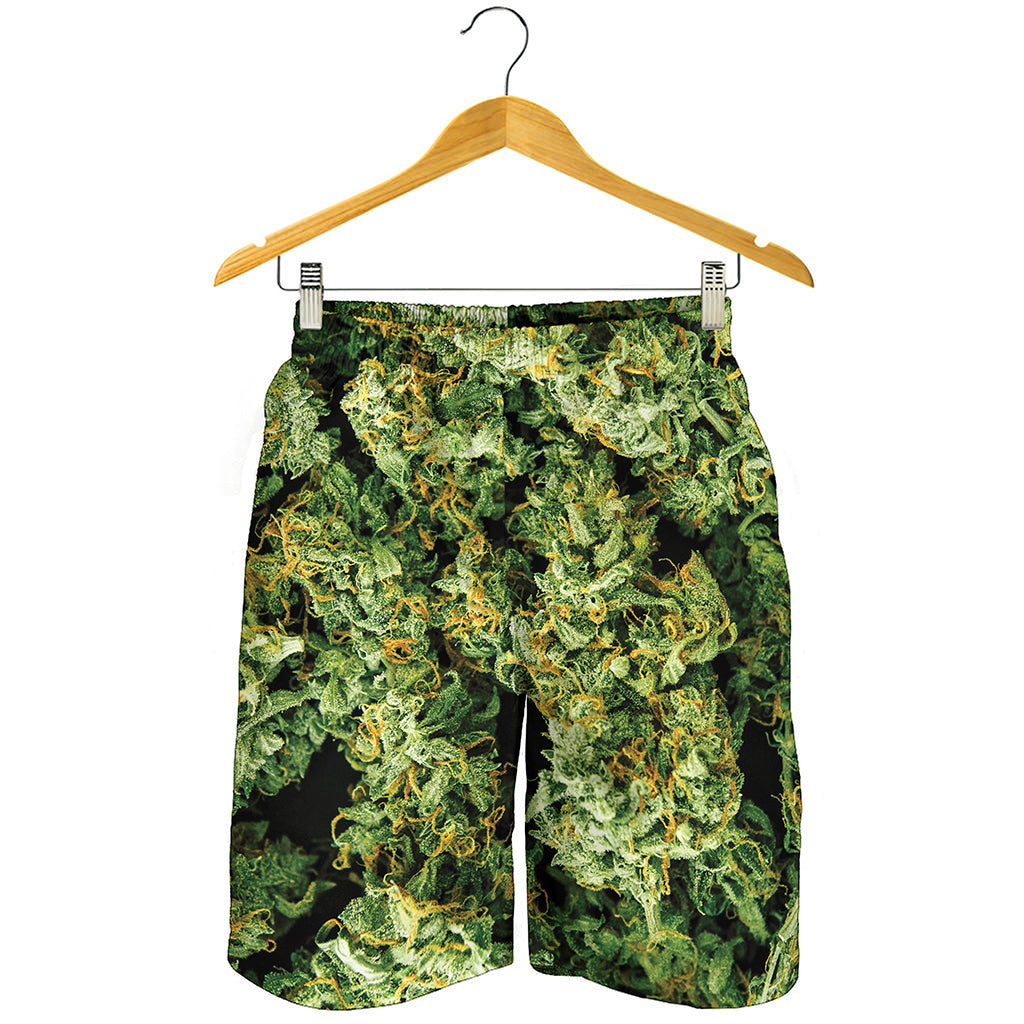 Green Weed Print Men's Shorts Green Weed Print Men's Shorts