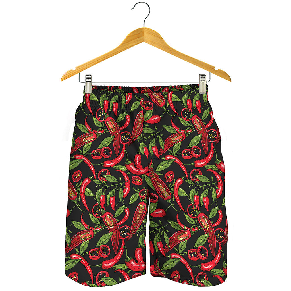 Hot Chili Peppers Pattern Print Men's Shorts Hot Chili Peppers Pattern Print Men's Shorts