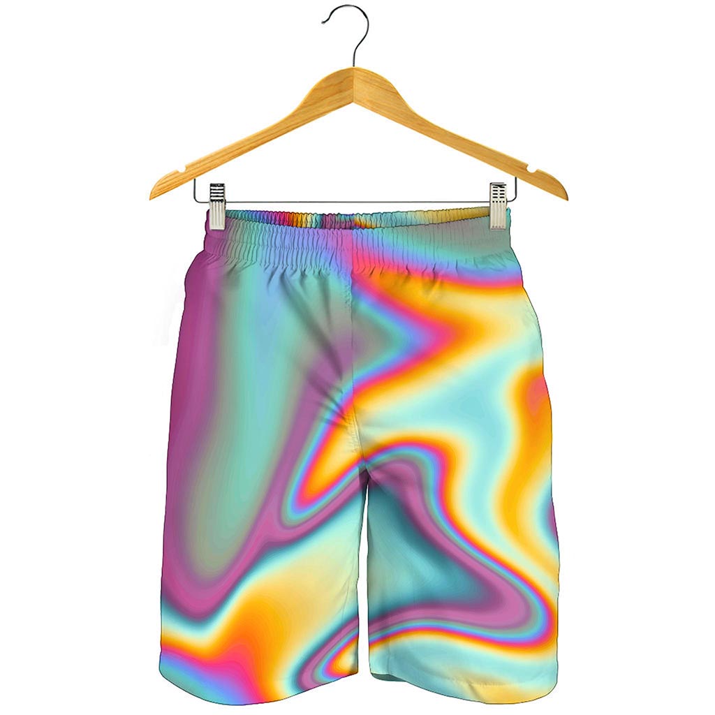 Liquid Holographic Trippy Print Men's Shorts Liquid Holographic Trippy Print Men's Shorts
