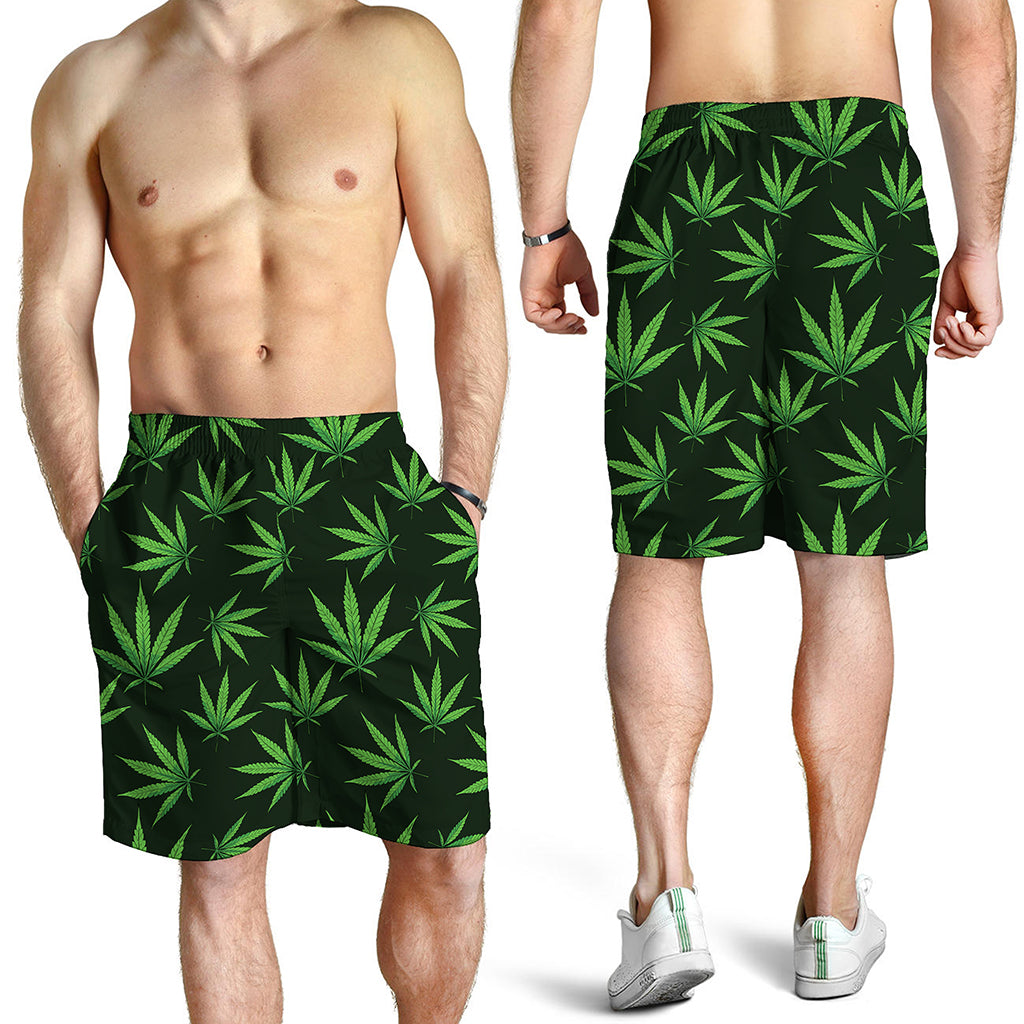 Pot Leaf Pattern Print Men's Shorts Pot Leaf Pattern Print Men's Shorts