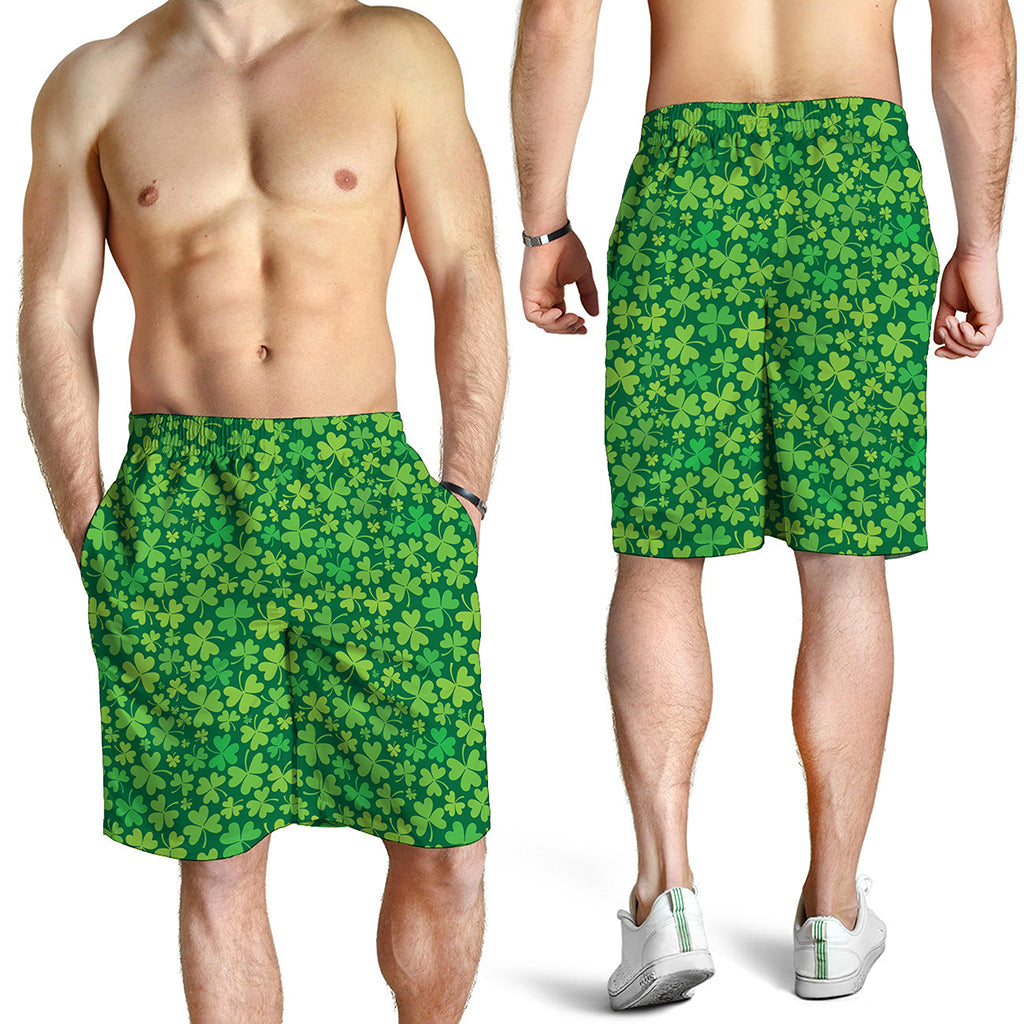 Shamrock Leaf St. Patrick's Day Print Men's Shorts Shamrock Leaf St. Patrick's Day Print Men's Shorts