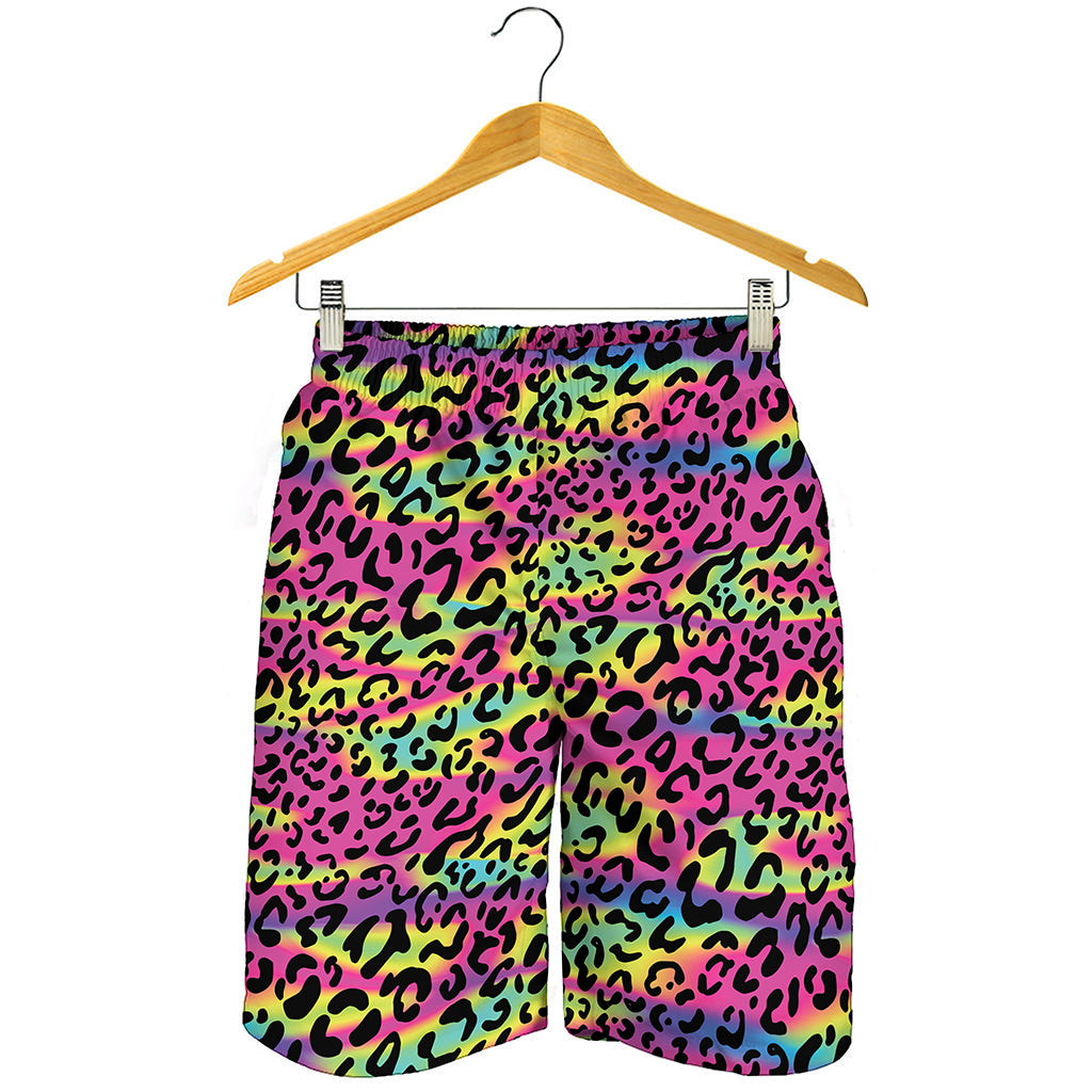 Trippy Psychedelic Leopard Print Men's Shorts Trippy Psychedelic Leopard Print Men's Shorts