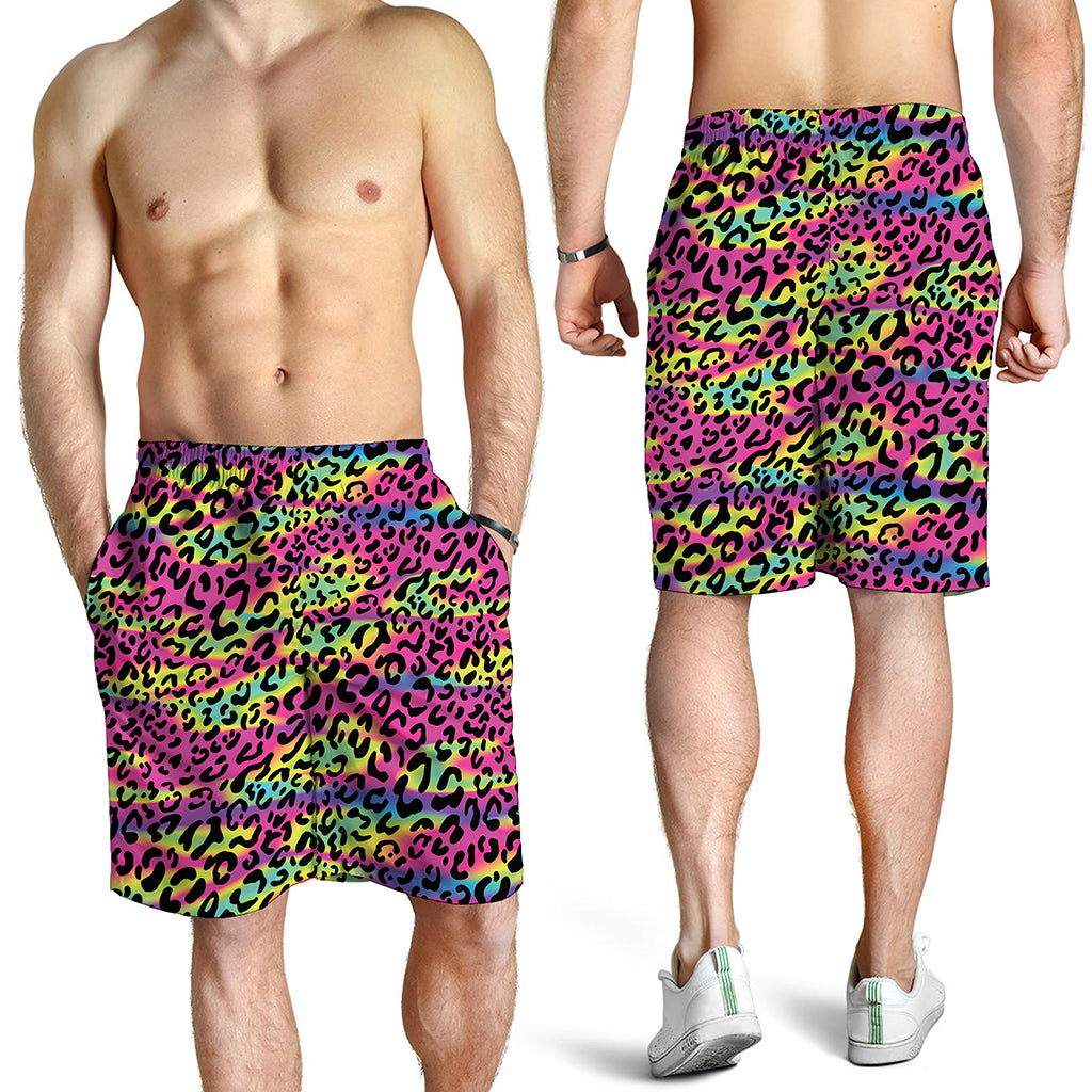 Trippy Psychedelic Leopard Print Men's Shorts Trippy Psychedelic Leopard Print Men's Shorts