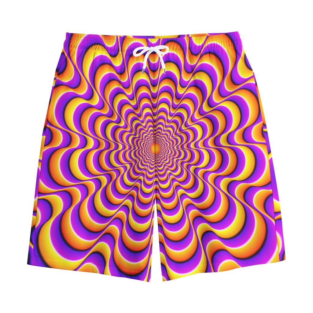 Yellow Splashing Moving Optical Illusion Cotton Shorts Yellow Splashing Moving Optical Illusion Cotton Shorts