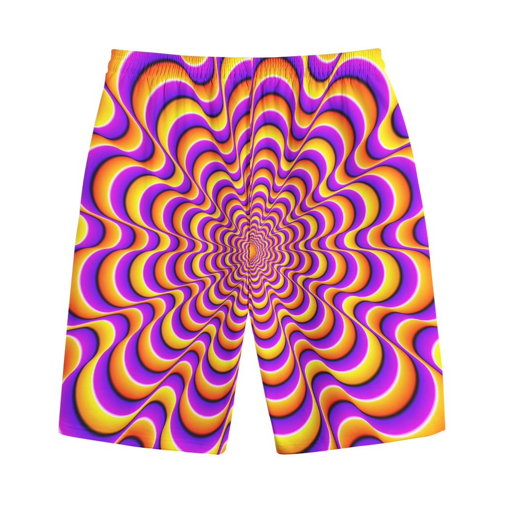 Yellow Splashing Moving Optical Illusion Cotton Shorts Yellow Splashing Moving Optical Illusion Cotton Shorts