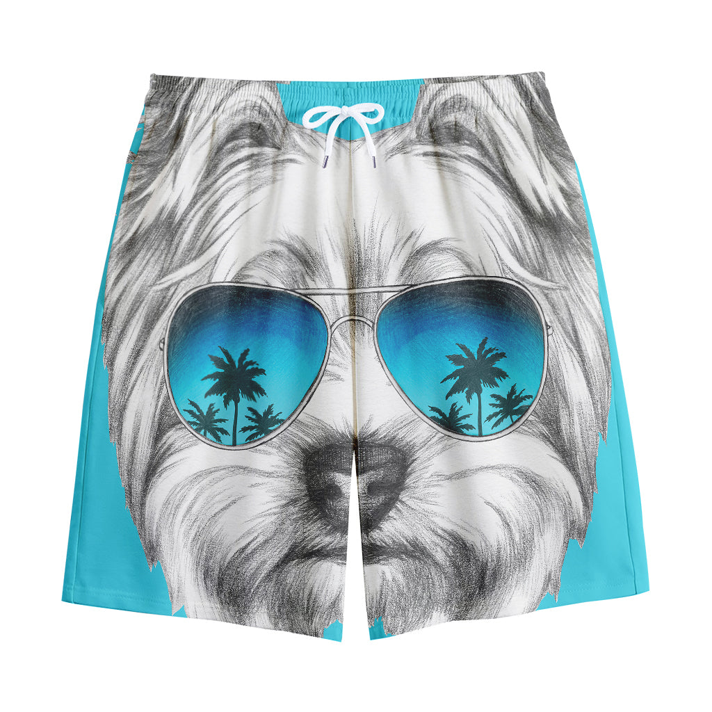 Yorkshire Terrier With Sunglasses Print Cotton Shorts Yorkshire Terrier With Sunglasses Print Cotton Shorts