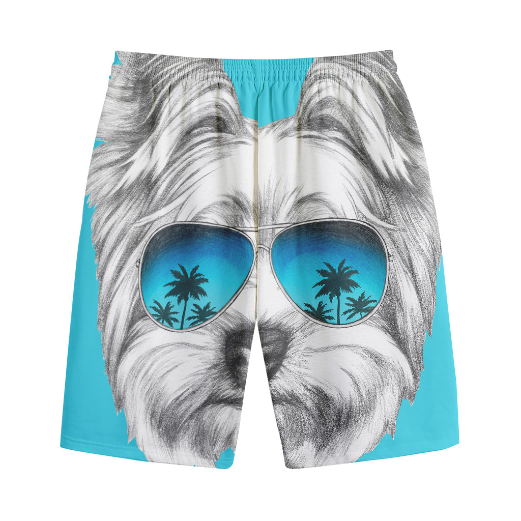 Yorkshire Terrier With Sunglasses Print Cotton Shorts Yorkshire Terrier With Sunglasses Print Cotton Shorts