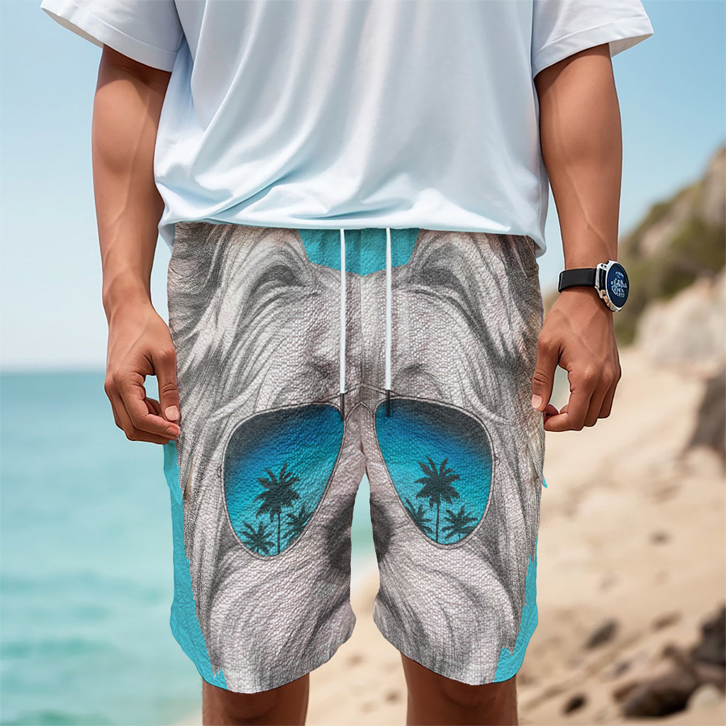 Yorkshire Terrier With Sunglasses Print Men's Cargo Shorts Yorkshire Terrier With Sunglasses Print Men's Cargo Shorts