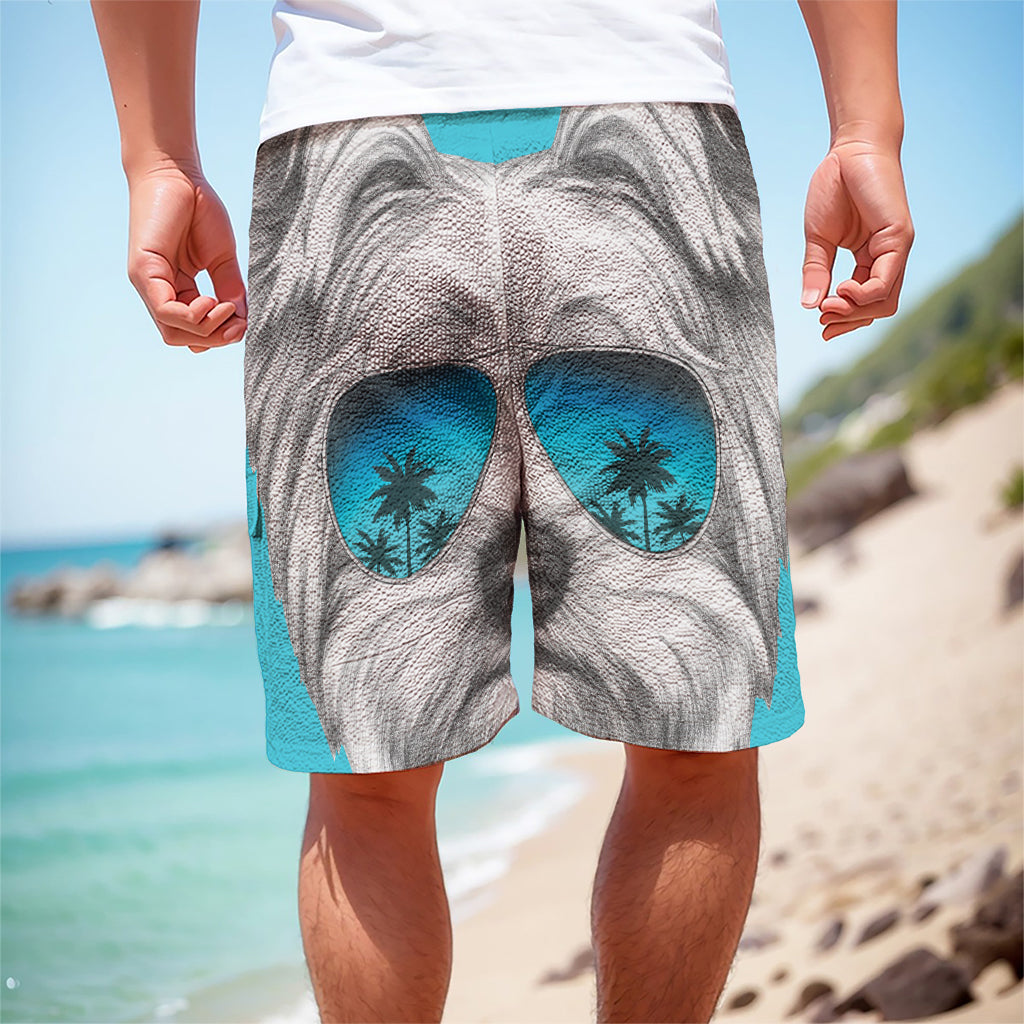 Yorkshire Terrier With Sunglasses Print Men's Cargo Shorts Yorkshire Terrier With Sunglasses Print Men's Cargo Shorts