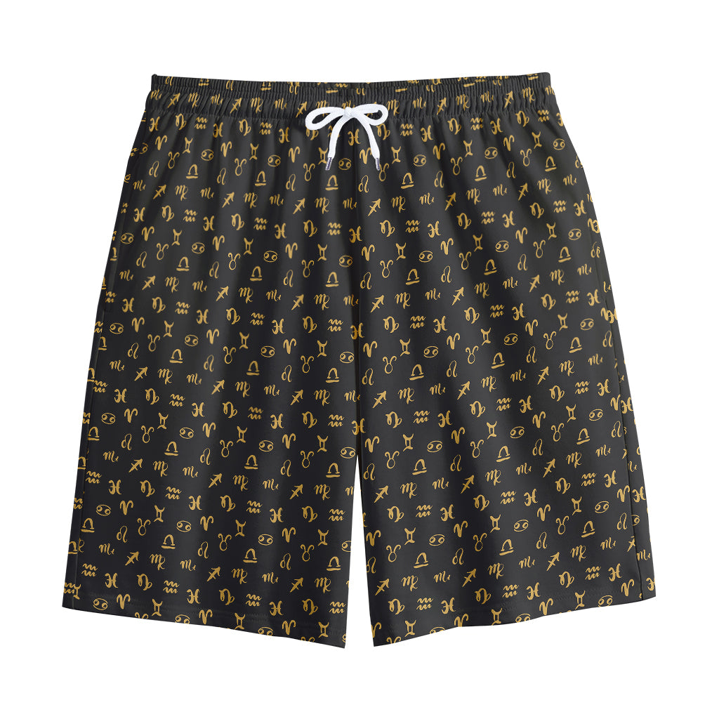 Zodiac Astrological Signs Pattern Print Cotton Shorts Zodiac Astrological Signs Pattern Print Cotton Shorts
