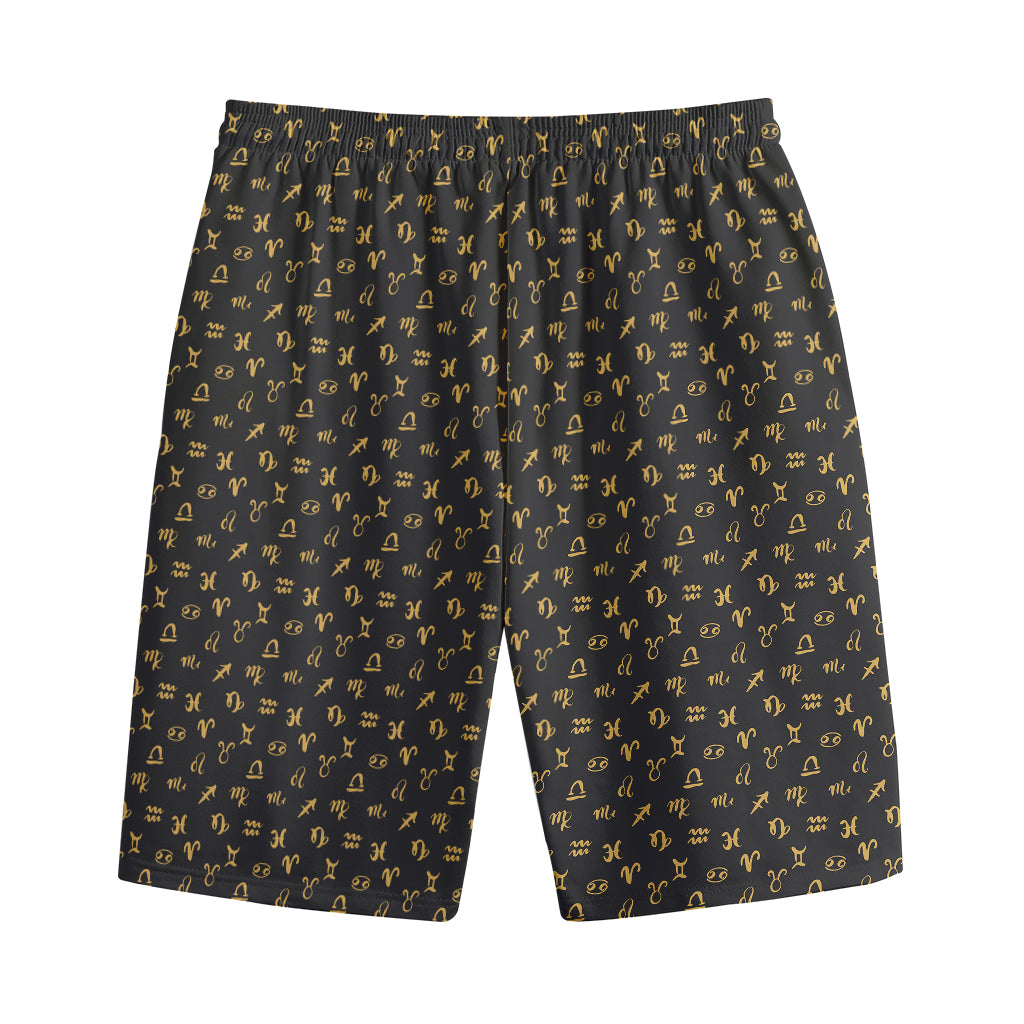 Zodiac Astrological Signs Pattern Print Cotton Shorts Zodiac Astrological Signs Pattern Print Cotton Shorts