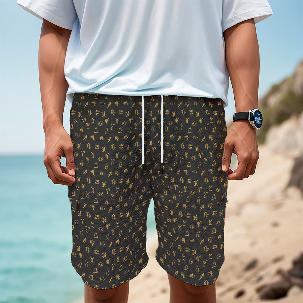 Zodiac Astrological Signs Pattern Print Men's Cargo Shorts Zodiac Astrological Signs Pattern Print Men's Cargo Shorts