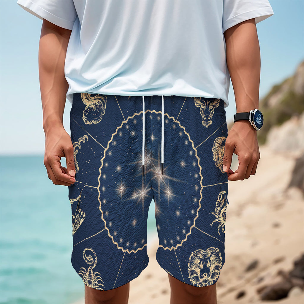 Zodiac Astrology Symbols Print Men's Cargo Shorts Zodiac Astrology Symbols Print Men's Cargo Shorts