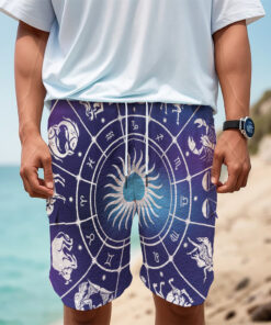 Zodiac Horoscopes Print Men's Cargo Shorts