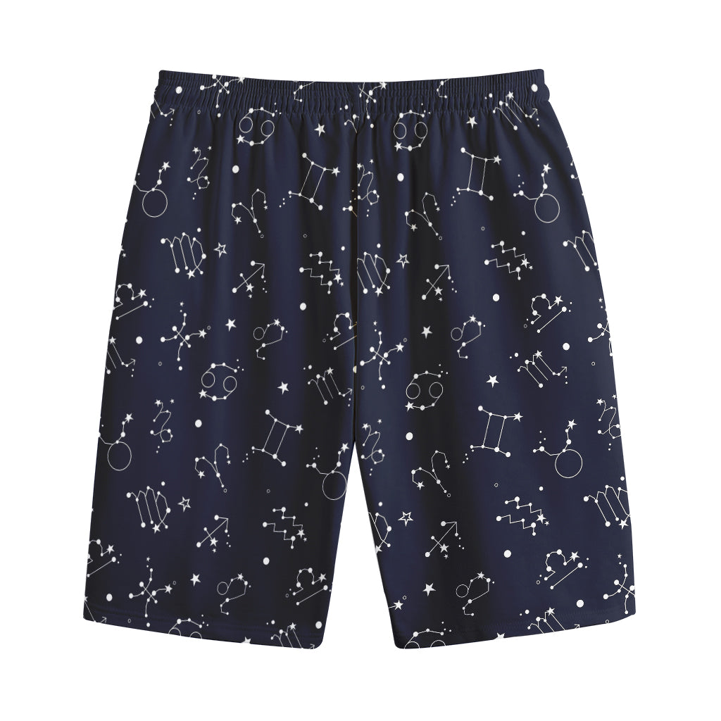 Zodiac Star Signs Pattern Print Cotton Shorts Zodiac Star Signs Pattern Print Cotton Shorts