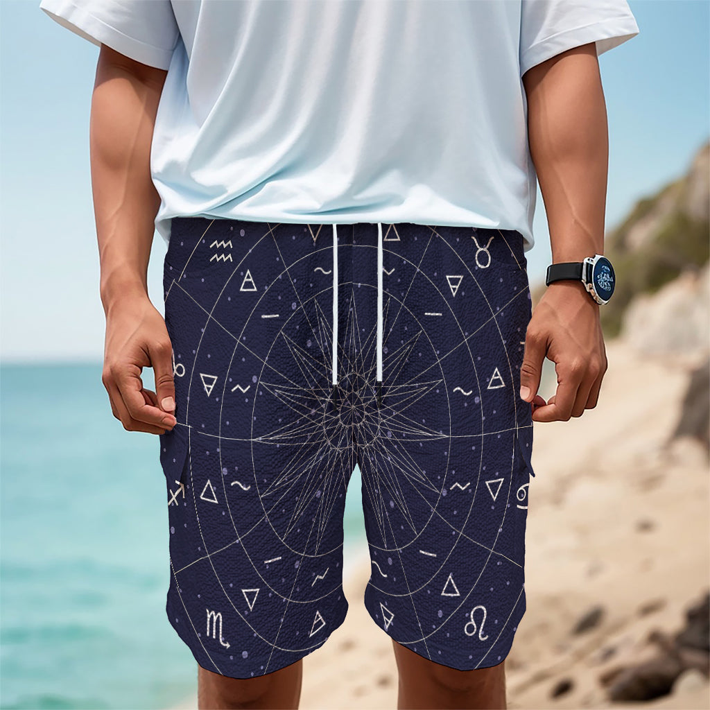 Zodiac Symbols Circle Print Men's Cargo Shorts Zodiac Symbols Circle Print Men's Cargo Shorts