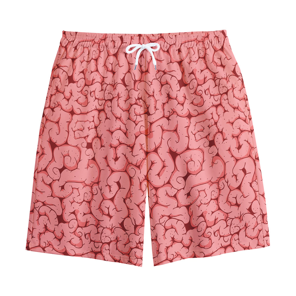 Zombie Brain Print Cotton Shorts Zombie Brain Print Cotton Shorts
