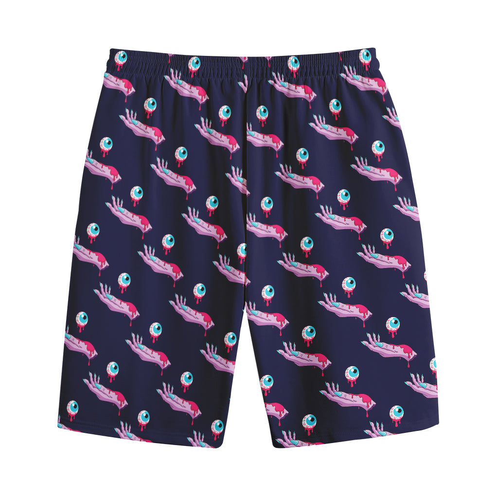 Zombie Eyeball Pattern Print Cotton Shorts Zombie Eyeball Pattern Print Cotton Shorts