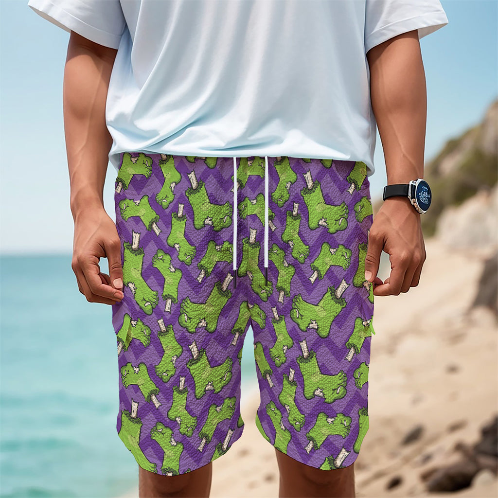 Zombie Foot Pattern Print Men's Cargo Shorts Zombie Foot Pattern Print Men's Cargo Shorts